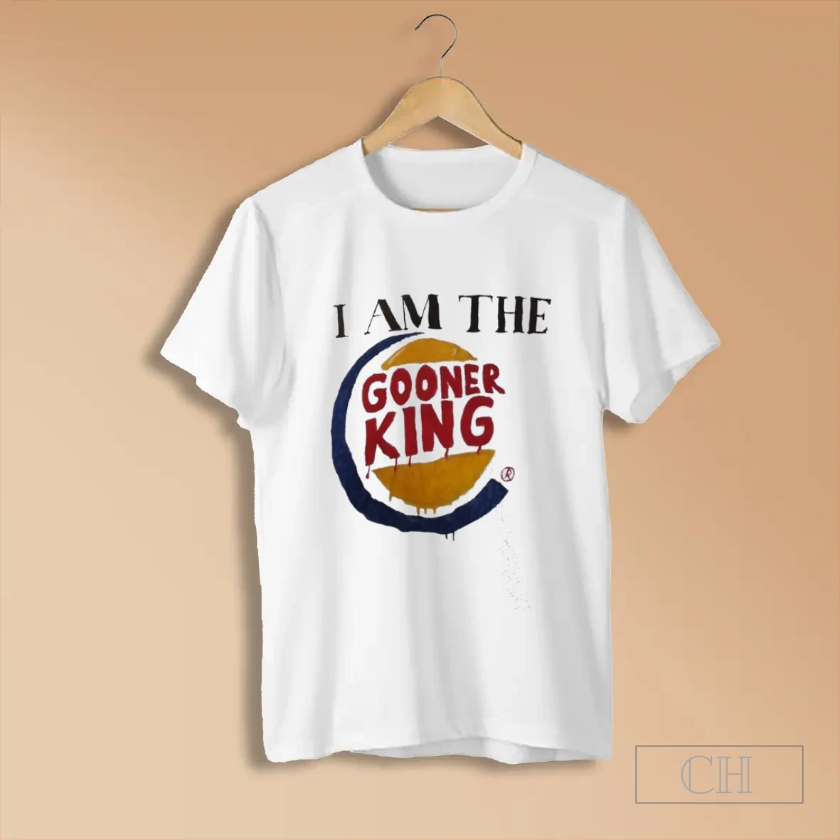 I Am The Gooner King Style Burger King T Shirt