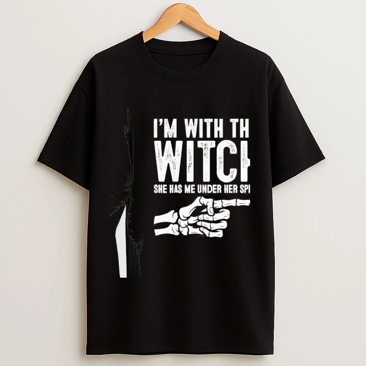 Im With The Witch She Has Me Under Her Spell Halloween Couple Costume Party Shirts