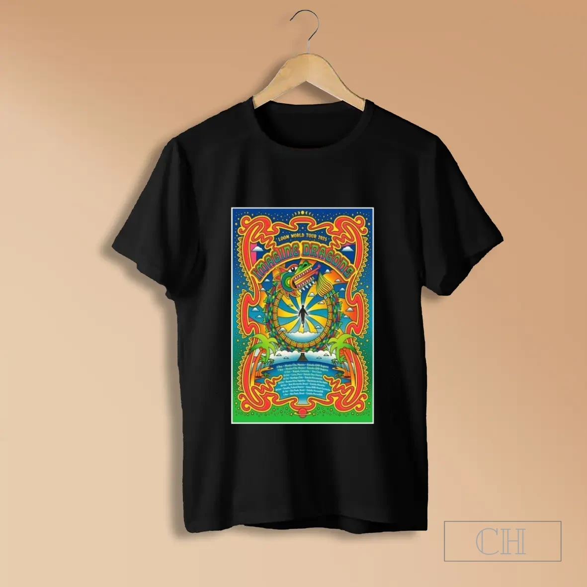 Imagine Dragons Loom World Tour 2025 T Shirts