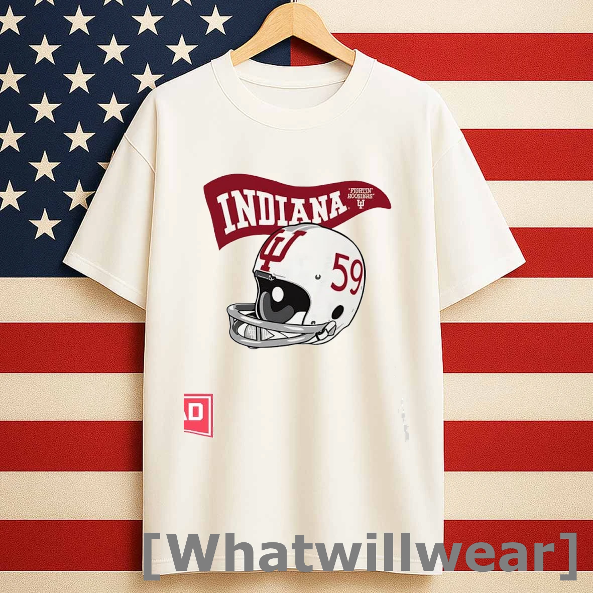 Indiana Hoosiers Football Fightin Dickens Boys 1958 Logo Shirts