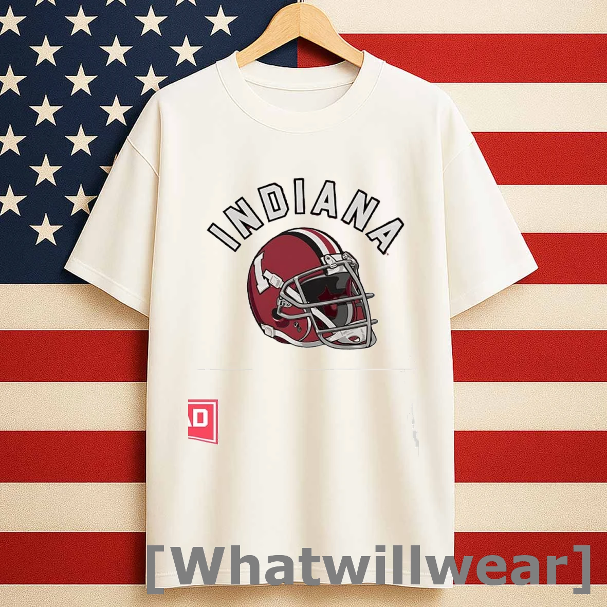 Indiana Hoosiers Football Helmet Within Logo Shirts