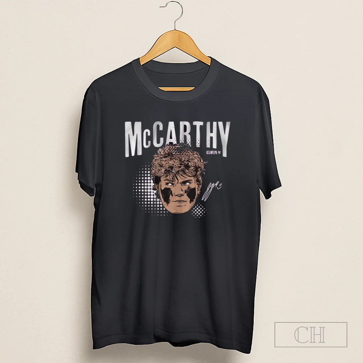 J J Mccarthy Swag Head Minnesota Vikings Nfl Football Signature Shirt