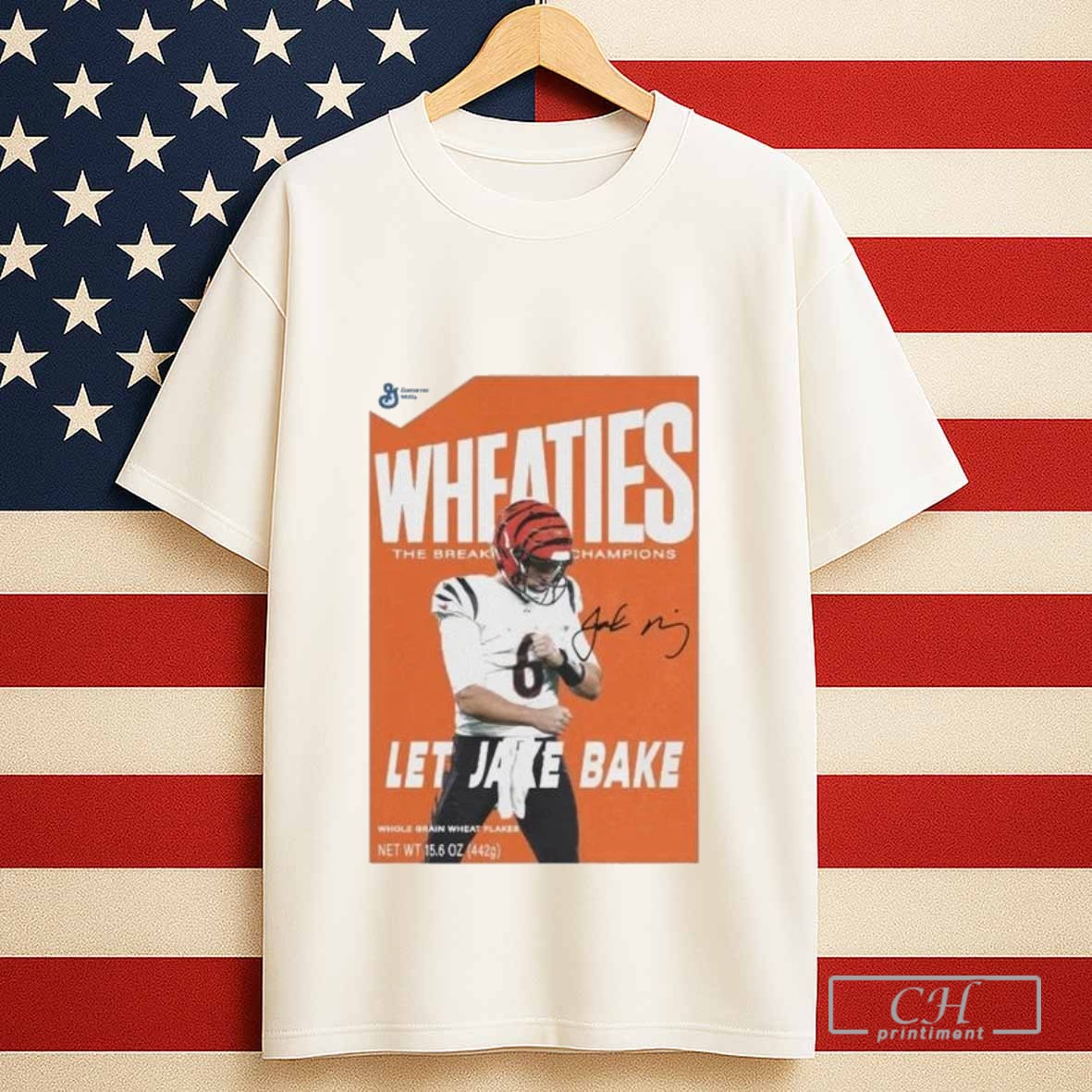 Jake Browning Wheaties The Breaking Champions Let Jake Bake Tshirt Sweater