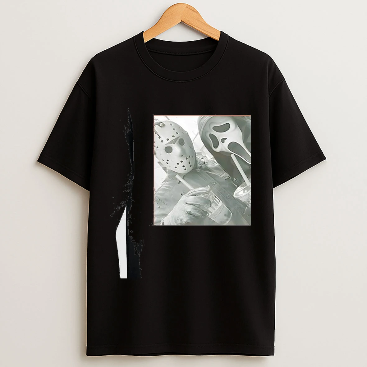 Jason Voorhees X Ghostface Horror Movie Funny Halloween Shirts