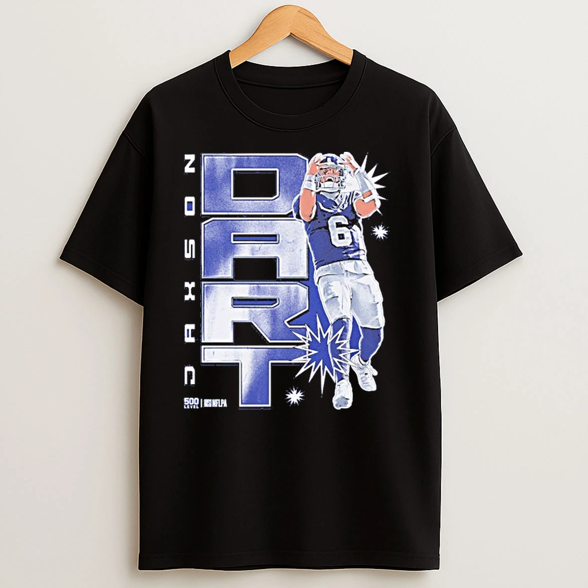 Jaxson Dart New York Giants Vertical Shirts