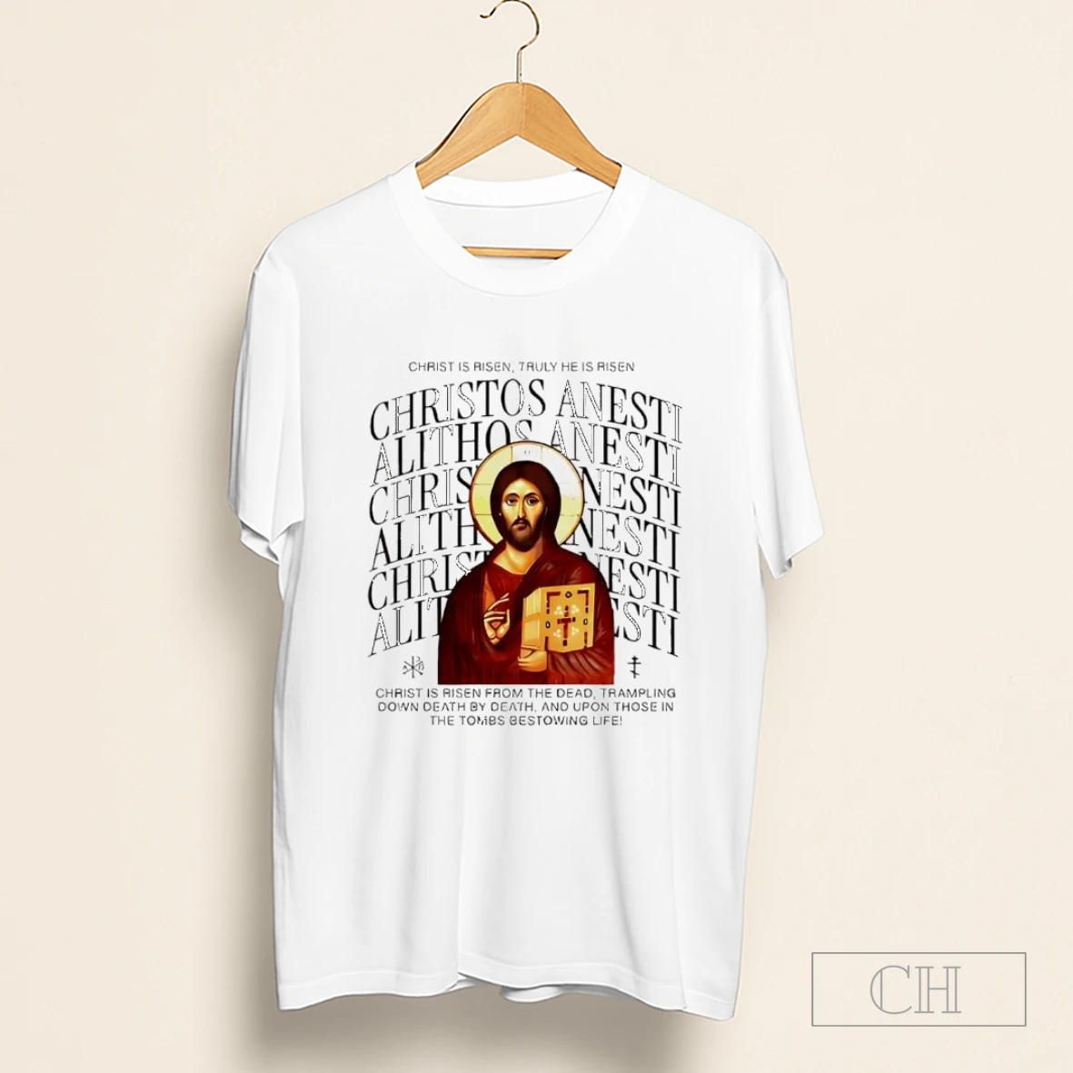 Jesus Christos Anest Christ Is Risen Truly He Is Risen Christian Shirt