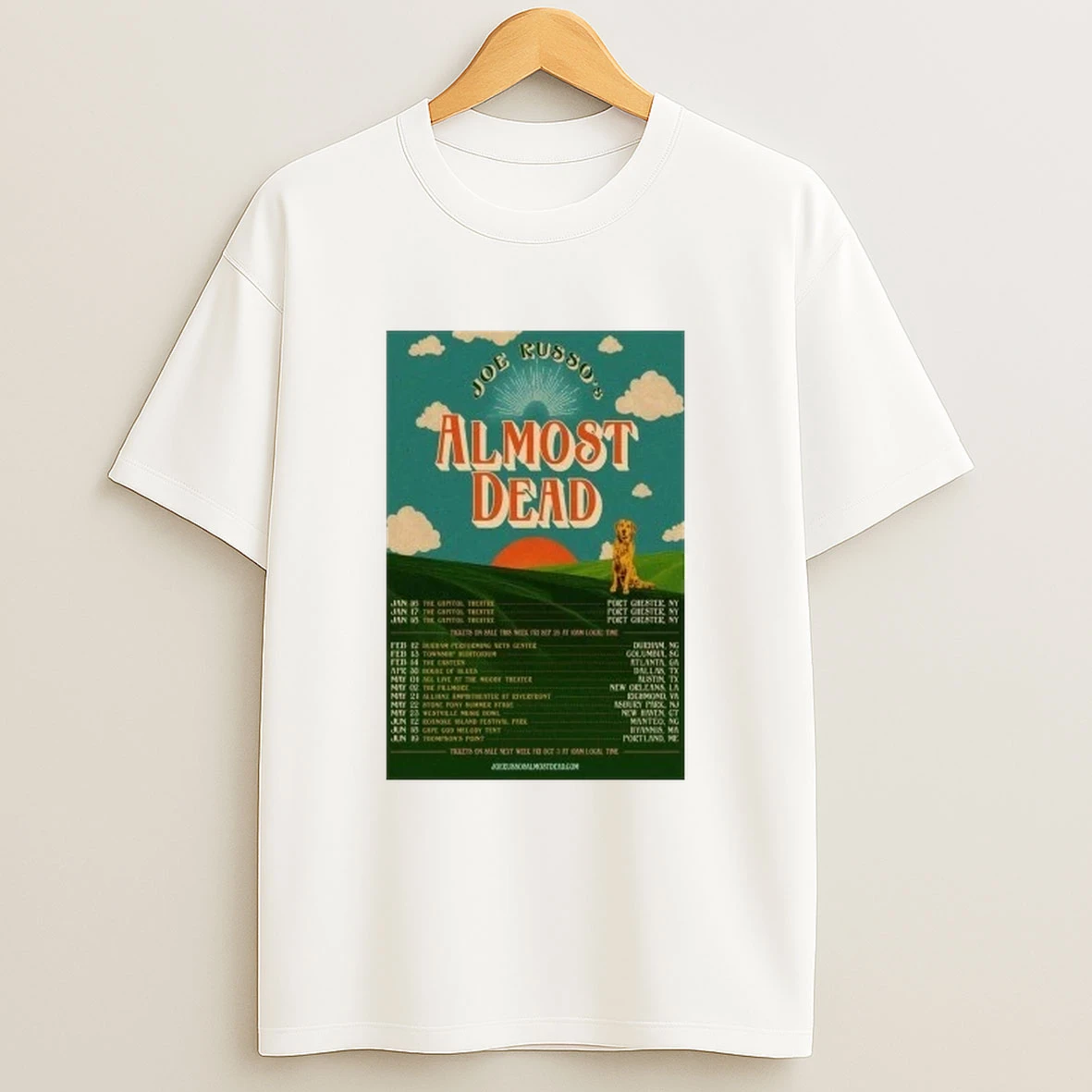 Joe Russos Almost Dead Concert 2025 Shirts
