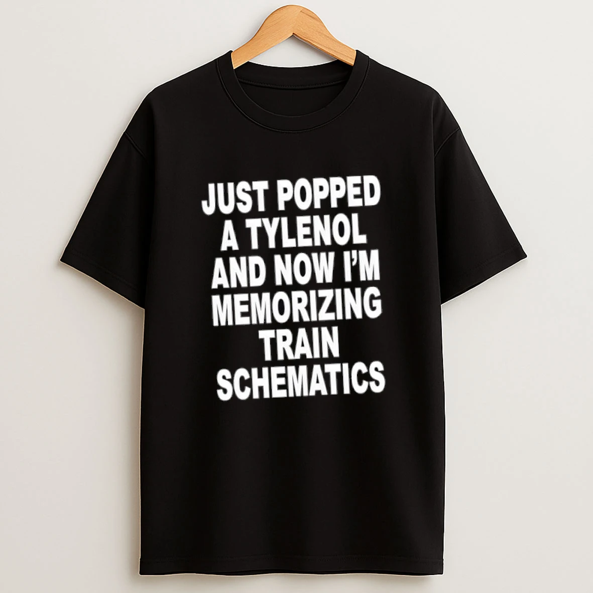 Just Popped A Tylenol And Now Im Memorizing Train Schematics Shirts