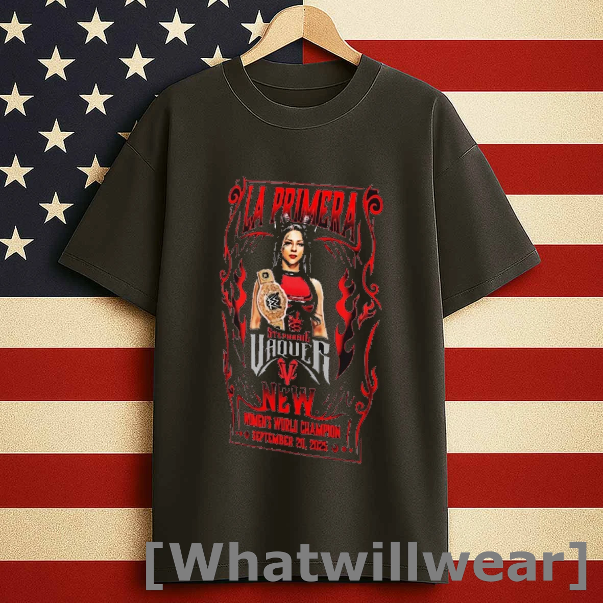 La Primera Stephanie Vaquer Wrestlepalooza 2025 Winner New Womens World Champion September 20 Shirts