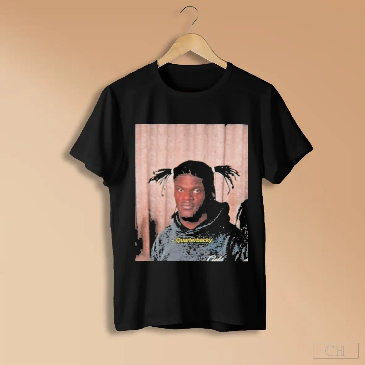 Lamar Jackson Quarterbacky Bun Hair Shirts