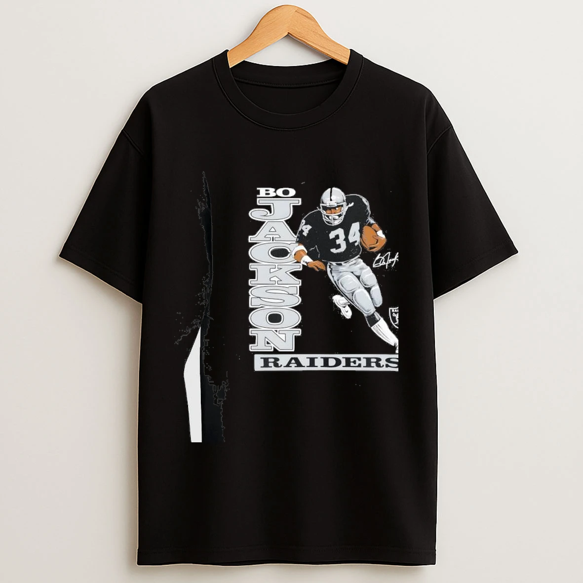 Las Vegas Raiders Bo Jackson Retired Player Classic Signature Shirts
