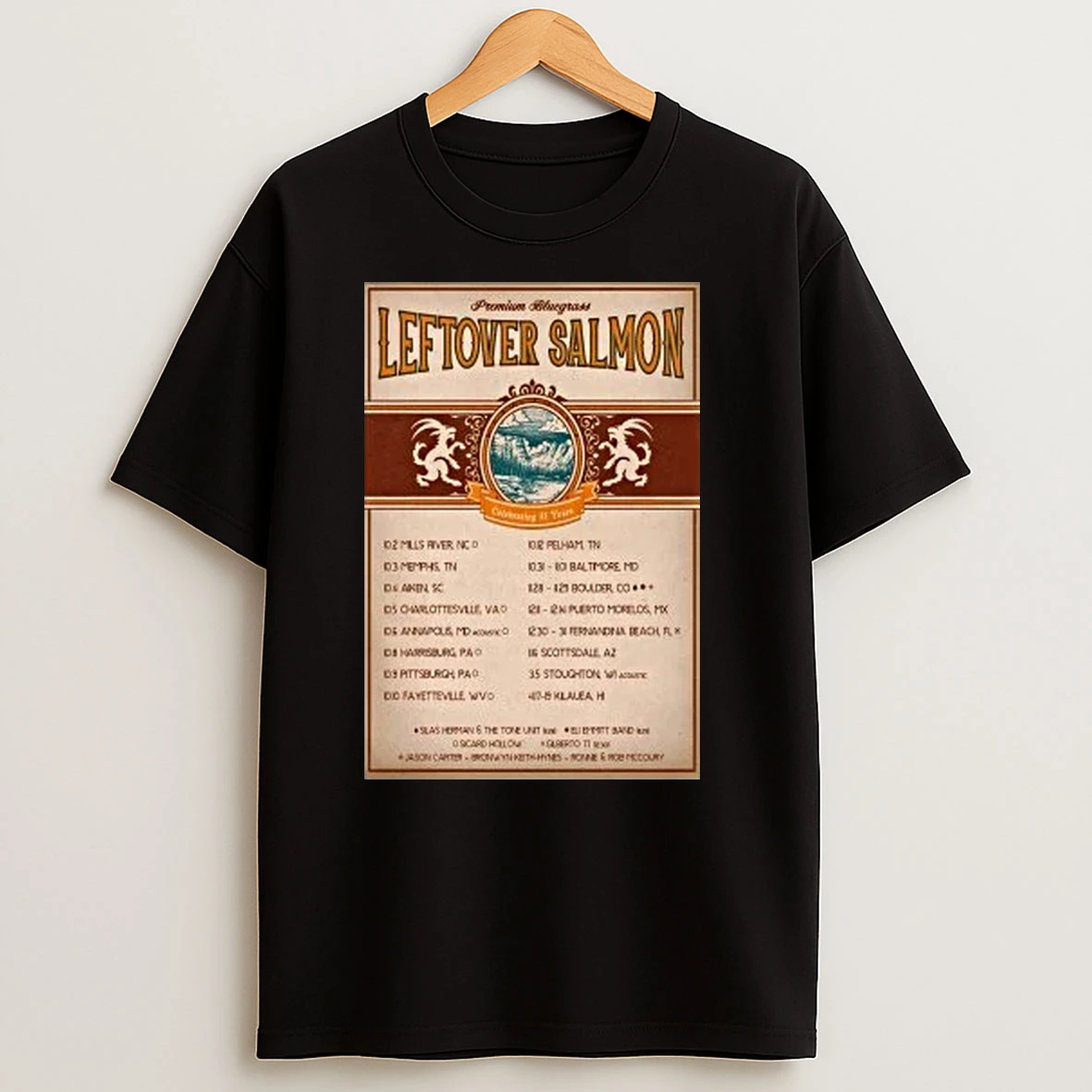 Leftover Salmon Celebrating 35 Years Shirts