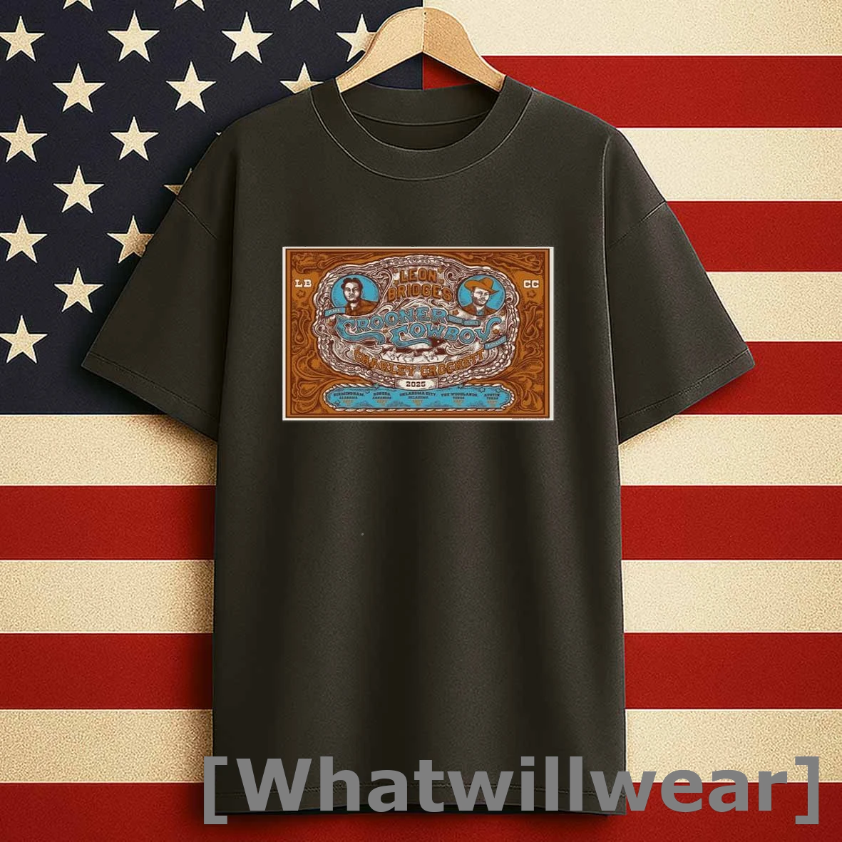 Leon Bridges X Charley Crockett The Crooner And Cowboy 2025 Shirts