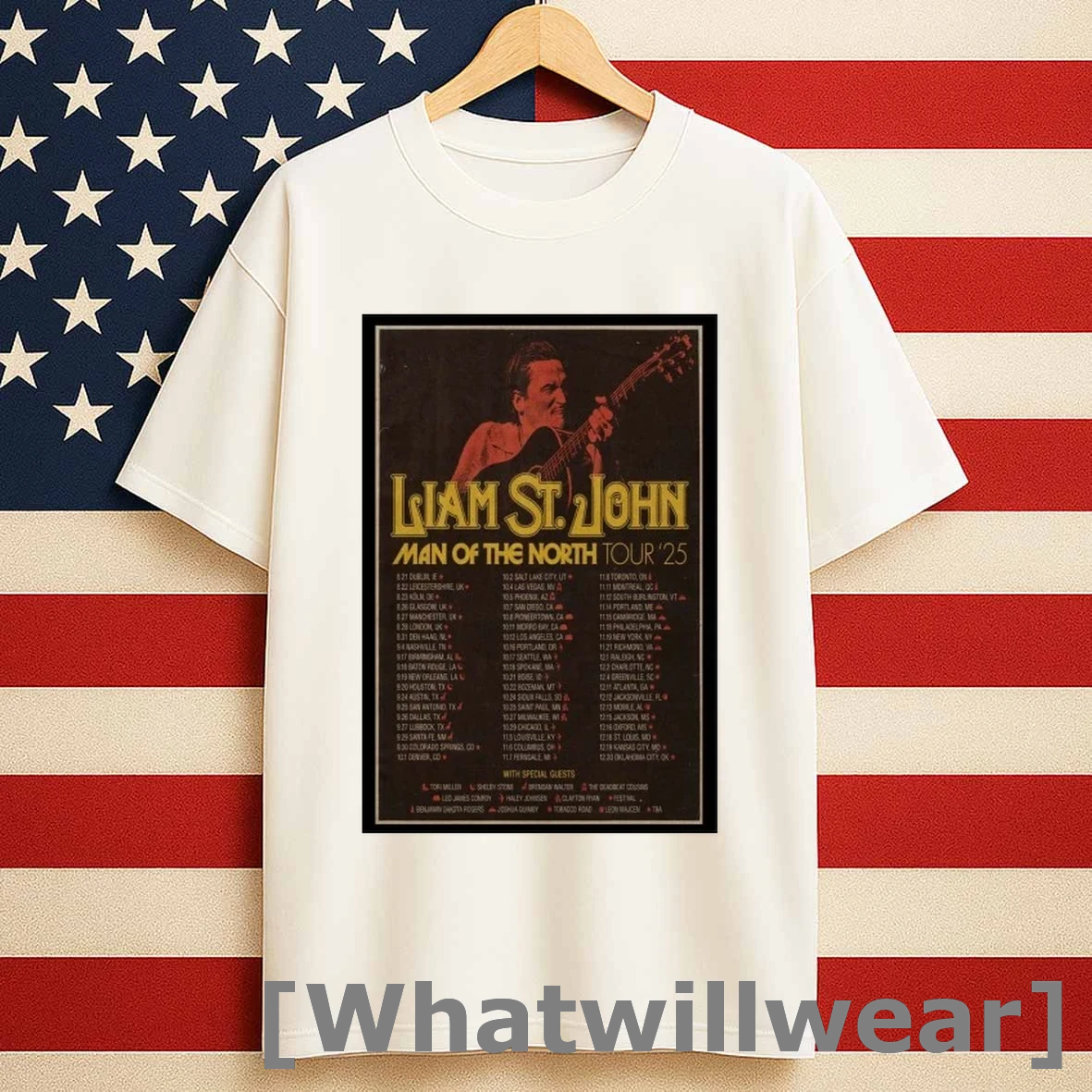 Liam St John Man Of The North Tour 2025 Shirts