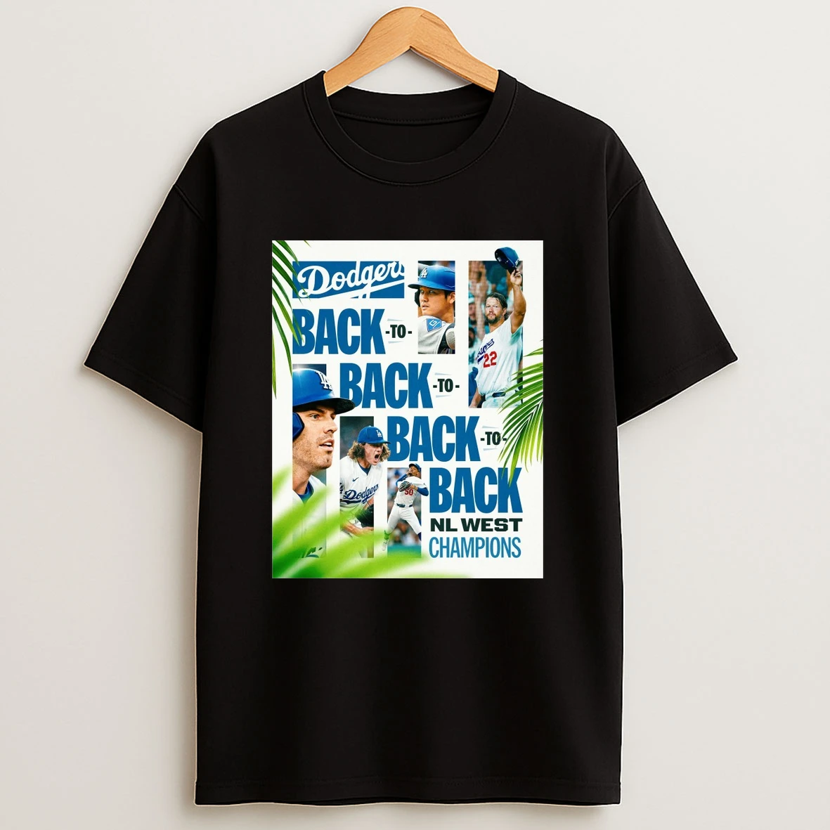 Los Angeles Dodgers Back To Back To Back To Back Nl West Champions Shirts