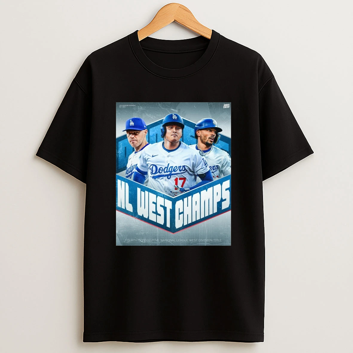 Los Angeles Dodgers Mlb 2025 Nl West Champs Fourth Consecutive National League West Division Title Shirts