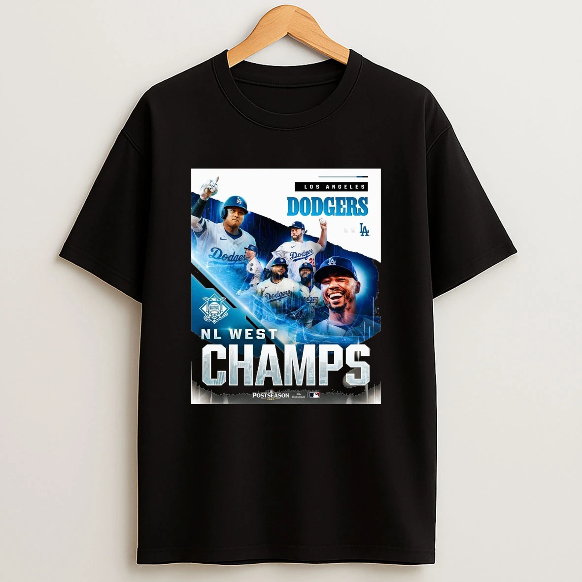 Los Angeles Dodgers Mlb Postseason 2025 National League West Champions Clinched Shirts