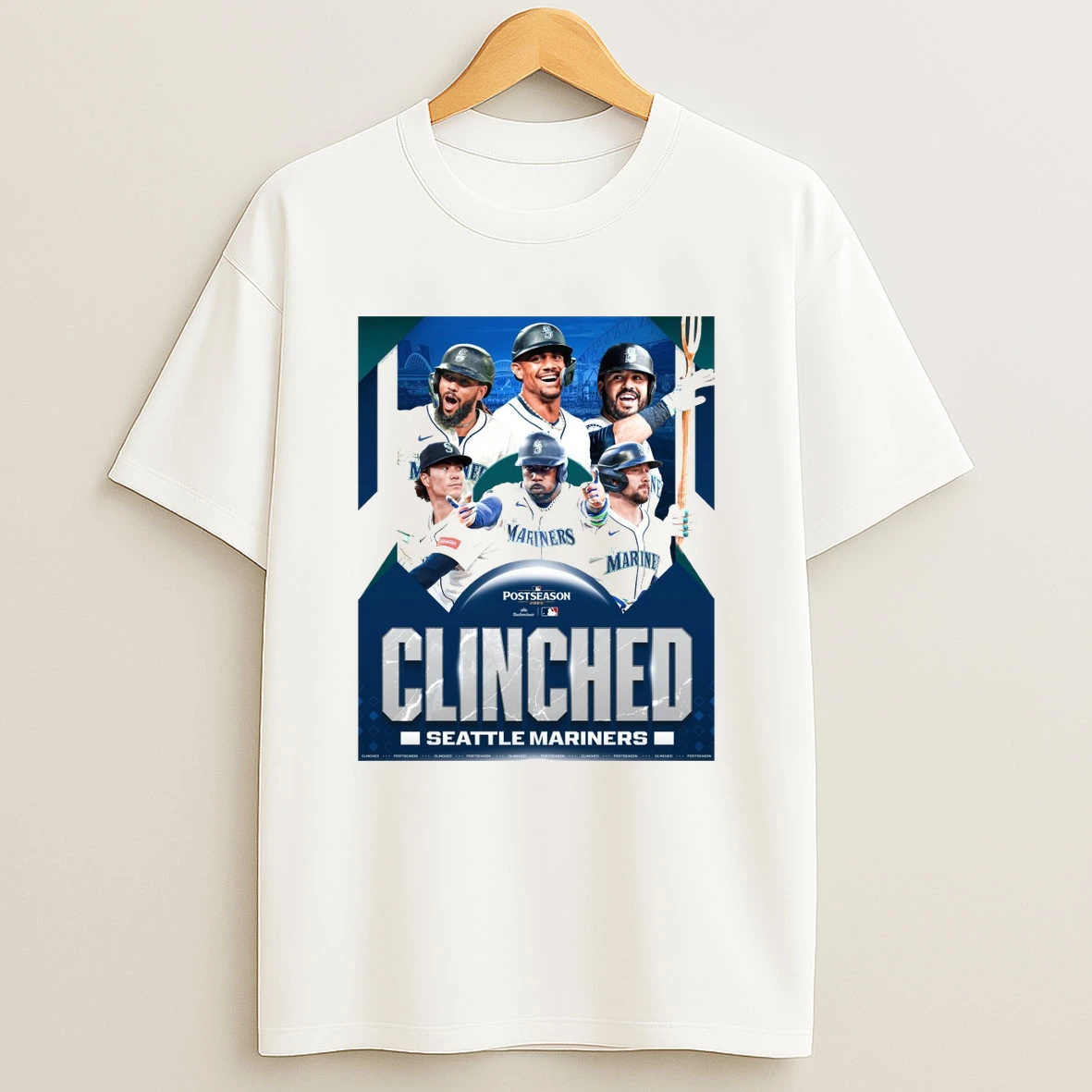 Mlb Postseason 2025 Seattle Mariners Clinched Seize The Moment Raise Those Tridents Shirts
