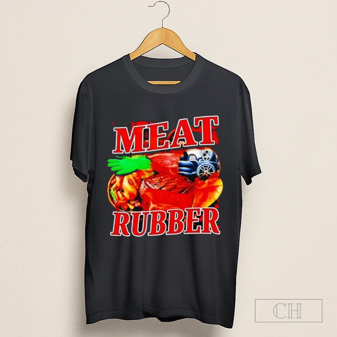 Meat Rubber Food Shirt