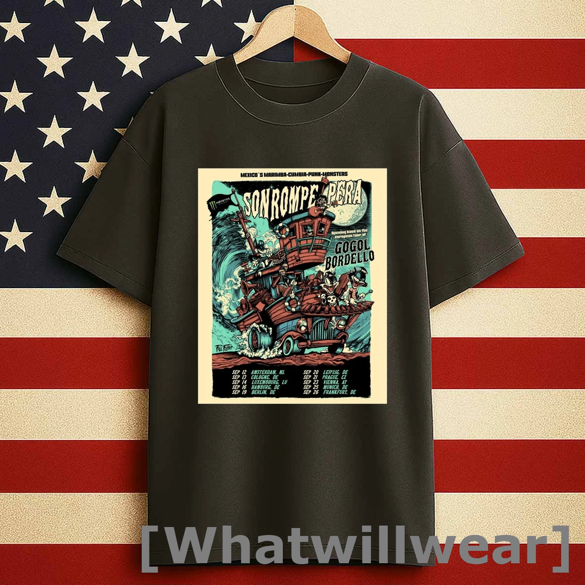 Mexicos Marimba Cumbia Punk Monsters Son Rompe Pera Live Show September 12 26 2025 Shirts