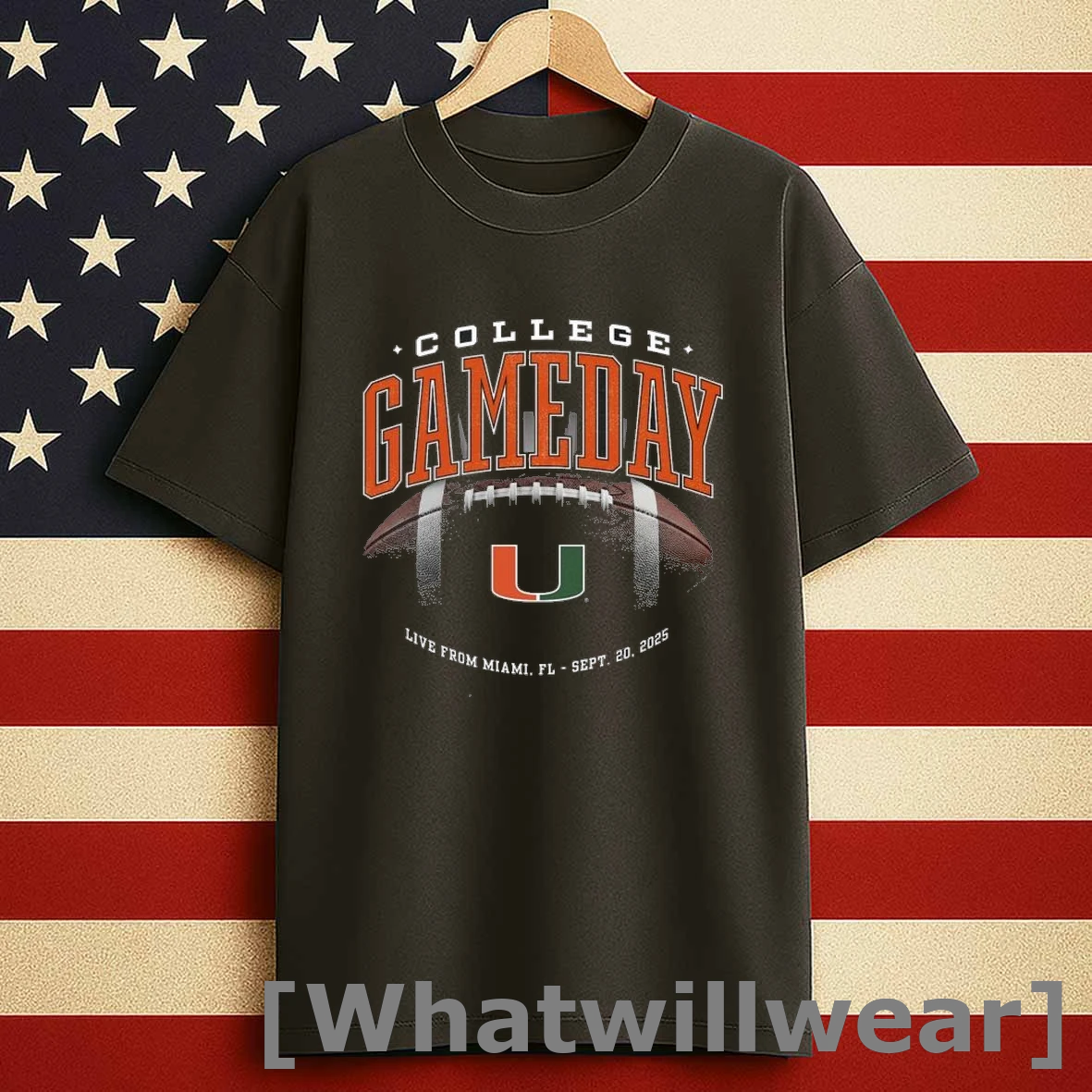 Miami Hurricanes 2025 College Gameday Live From Miami Fl Shirts