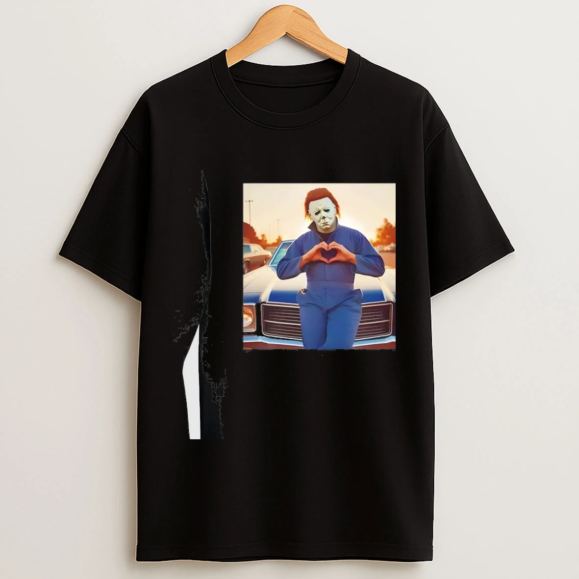 Michael Halloween Heart Hands Shirts