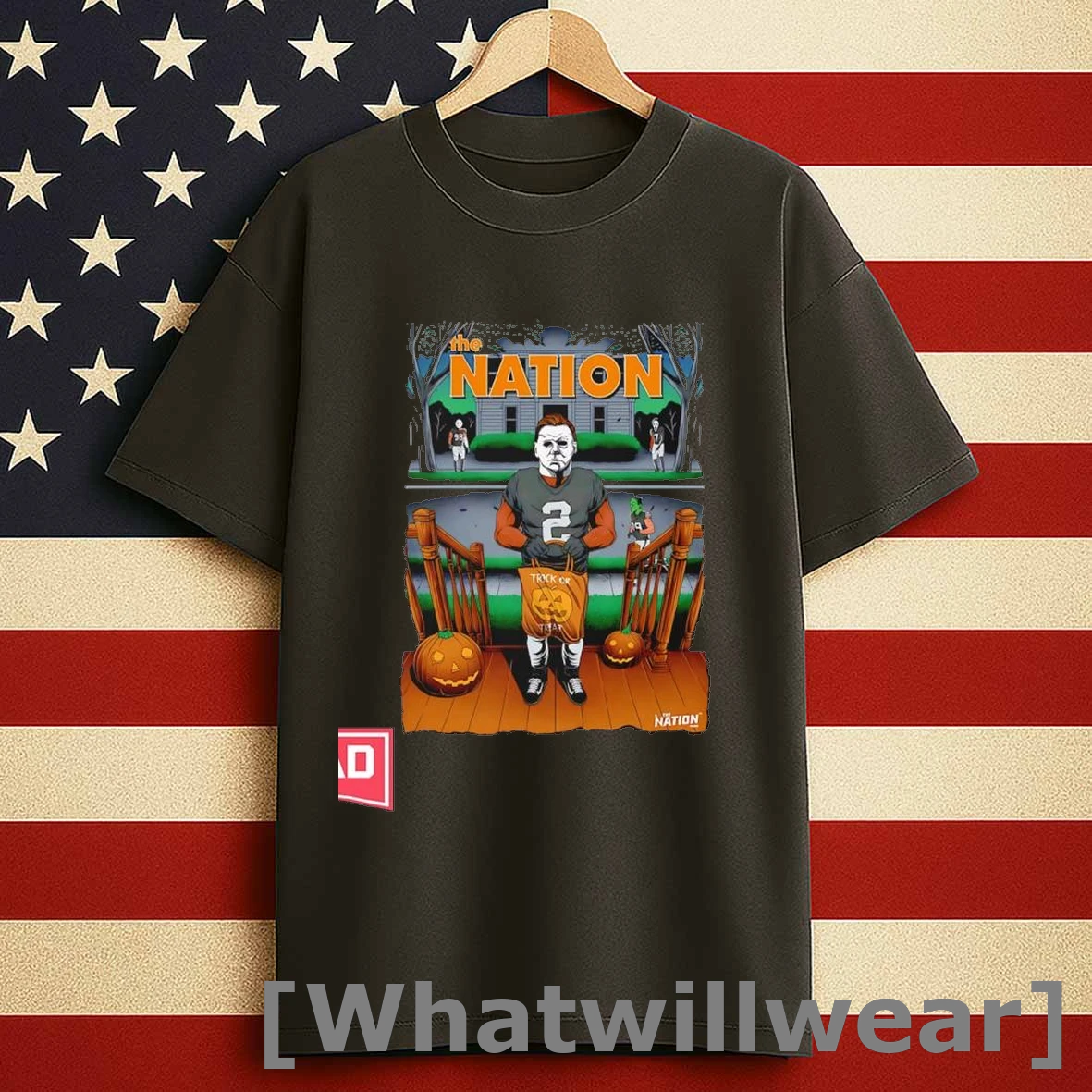 Michael Myers With Halloween Horror Film Chraters The Nation Trick Or Treat Shirts