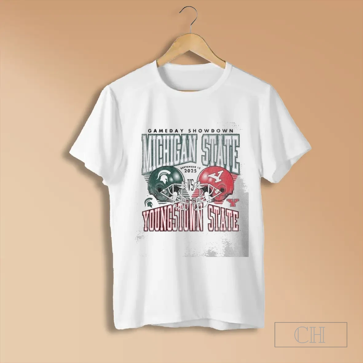 Michigan State Spartans Vs Youngstown State Penguins Gameday Showdown T Shirts