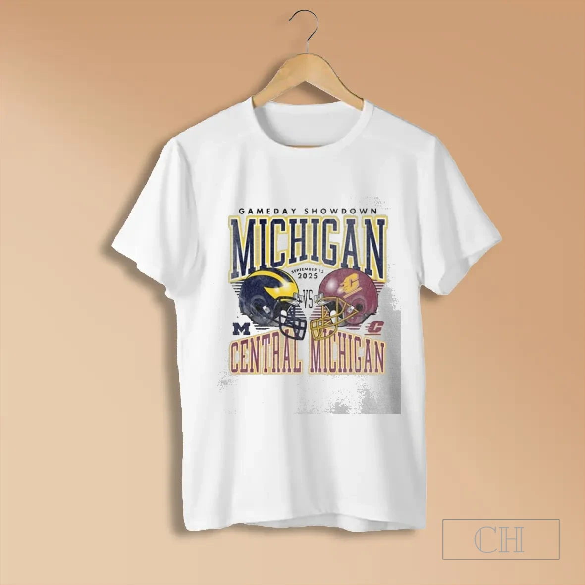 Michigan Wolverines Vs Central Michigan Chippewas Gameday Showdown T Shirts