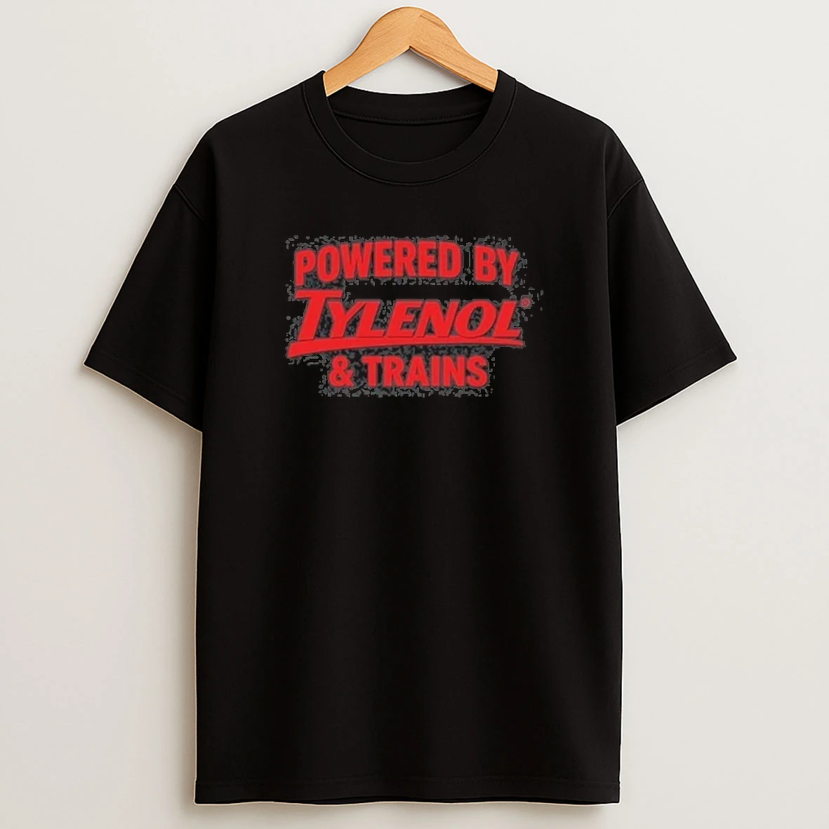 Microwave Salad Powered By Tylenol And Trains Shirts