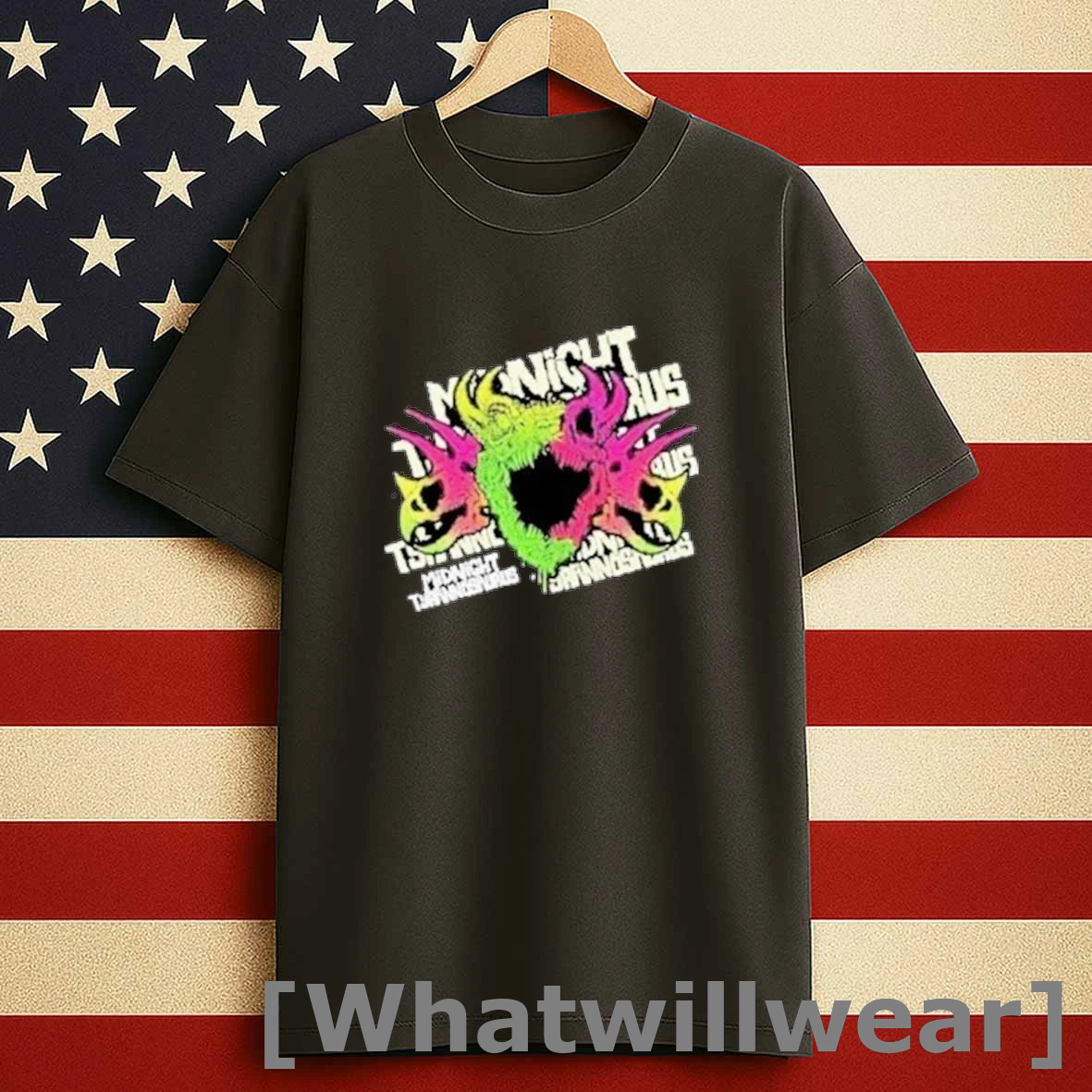 Midnight Tyrannosaurus Neon Shirts