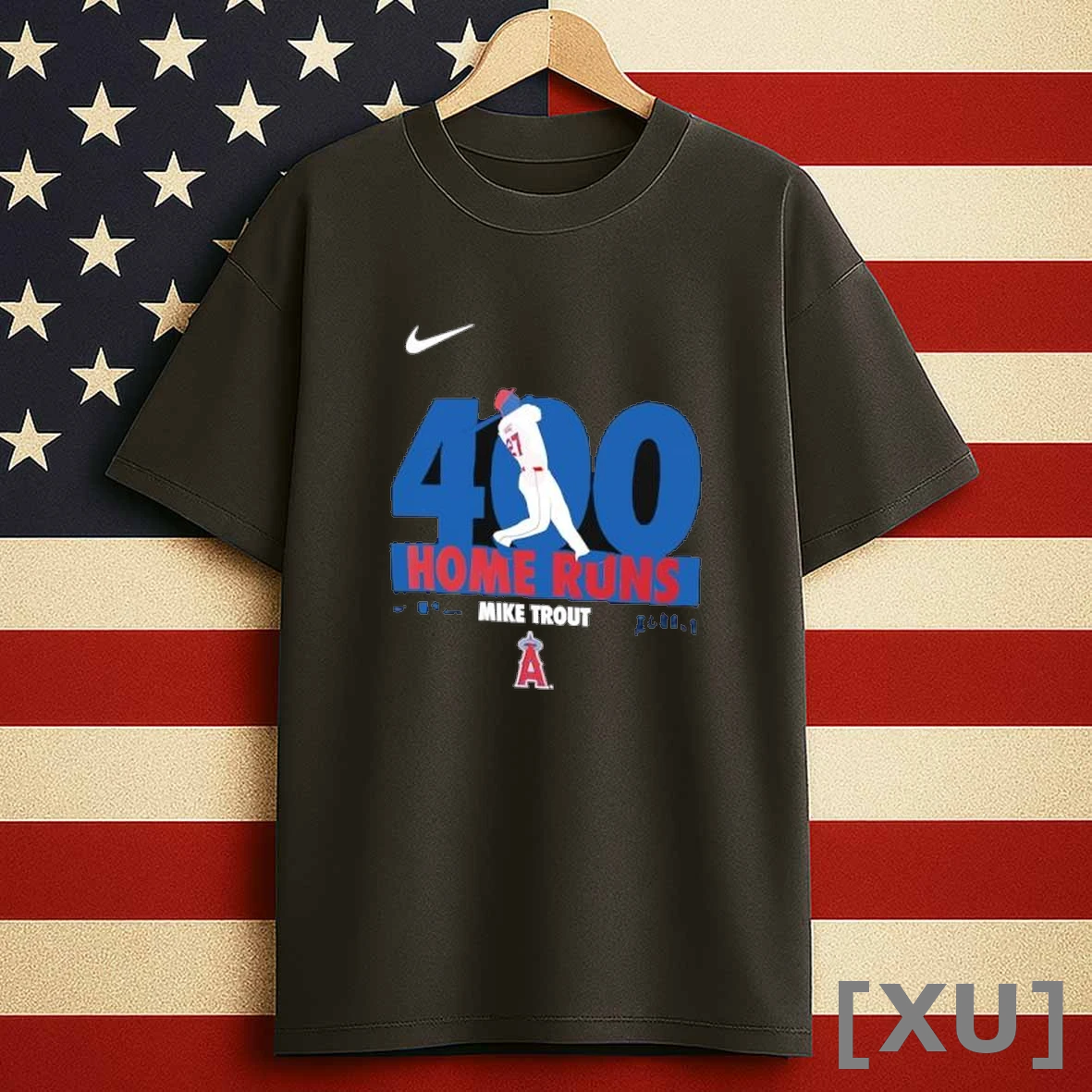 Mike Trout Los Angeles Angels 400 Career Home Runs Shirts
