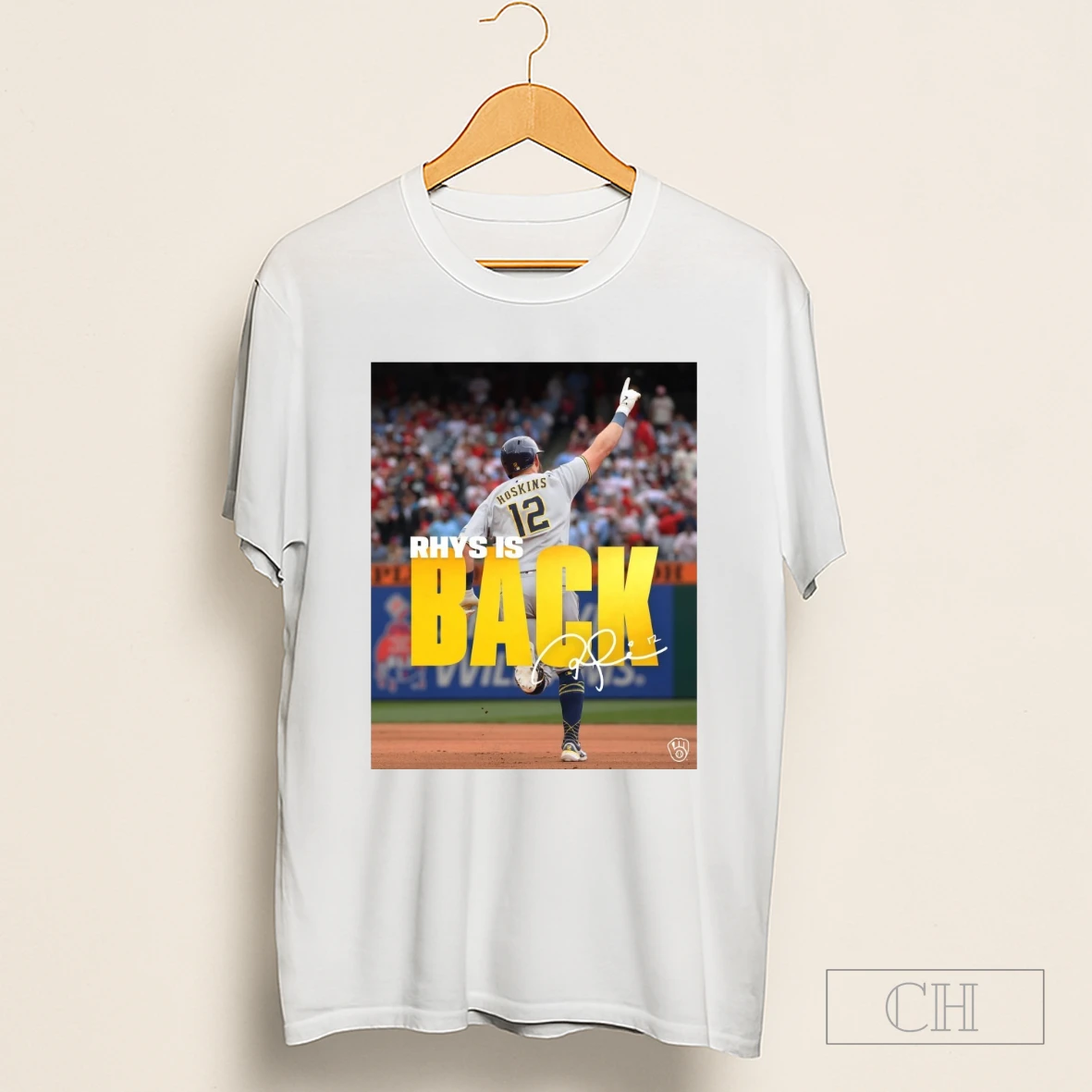 Milwaukee Brewers Baseball Rhys Hoskins Rhys Is Back Signature Shirt