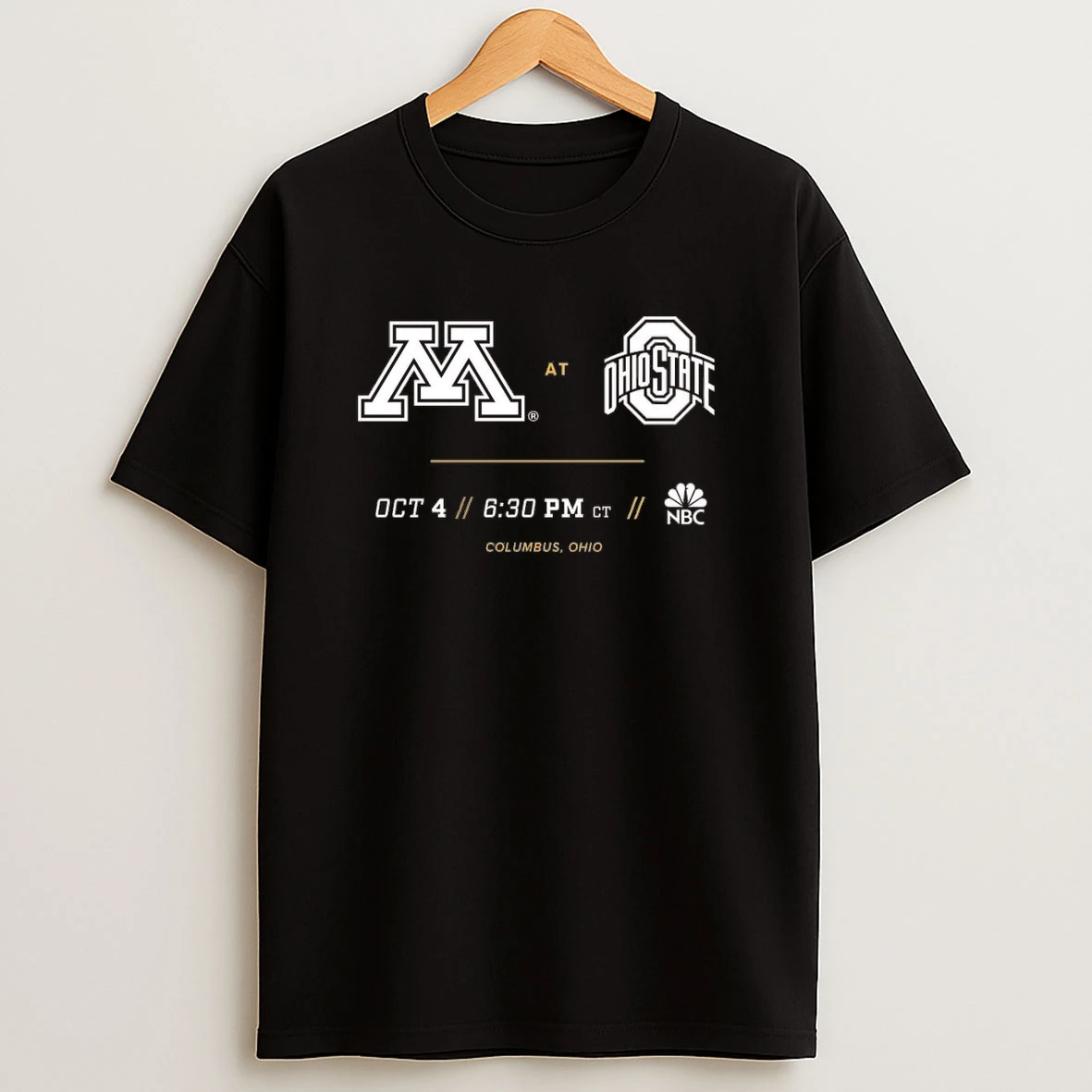 Minnesota Gophers Vs Ohio State On October 4 2025 At Columbus Ohio Shirts