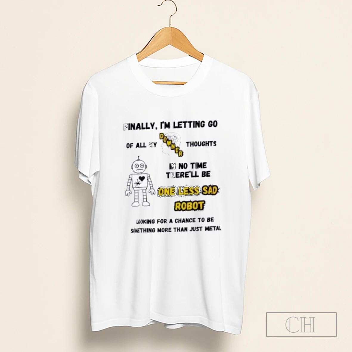 Miss Delaney Jacks Mannequin Inspired One Less Sad Robot Shirt