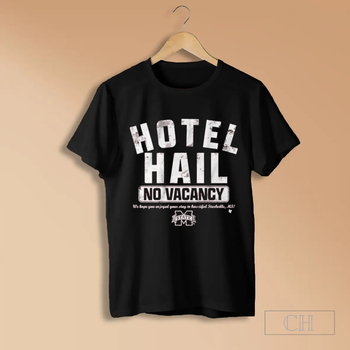 Mississippi State Bulldogs No Vacancy At The Hotel Hail We Hope You Enjoyed Your Stay In Beautiful Starkville Ms T Shirts