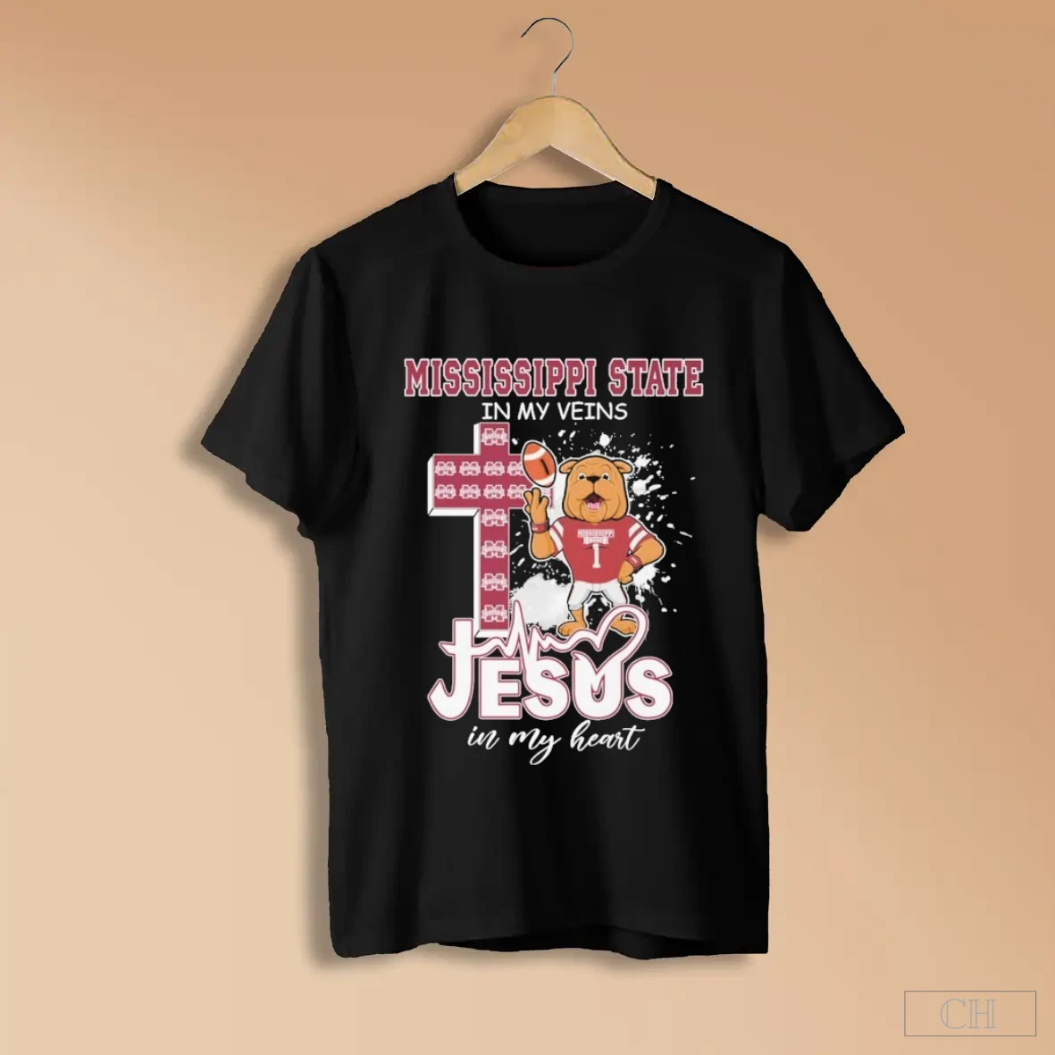 Missouri State Bulldogs In My Veins Jesus In My Heart Mascot Shirts
