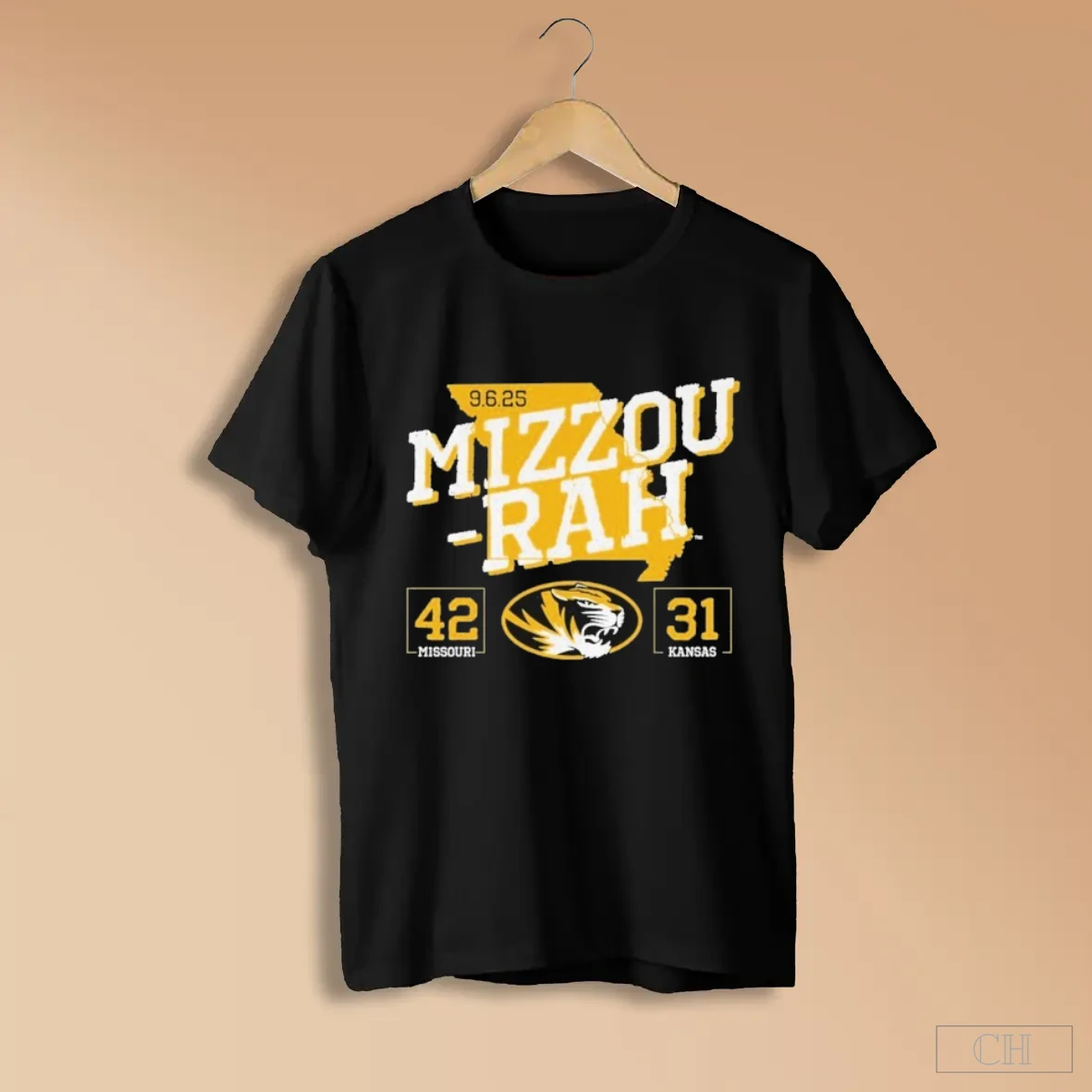 Missouri Tigers Vs Kansas Jayhawks Mizzou Rah September 6 2025 Score 42 31 Shirts