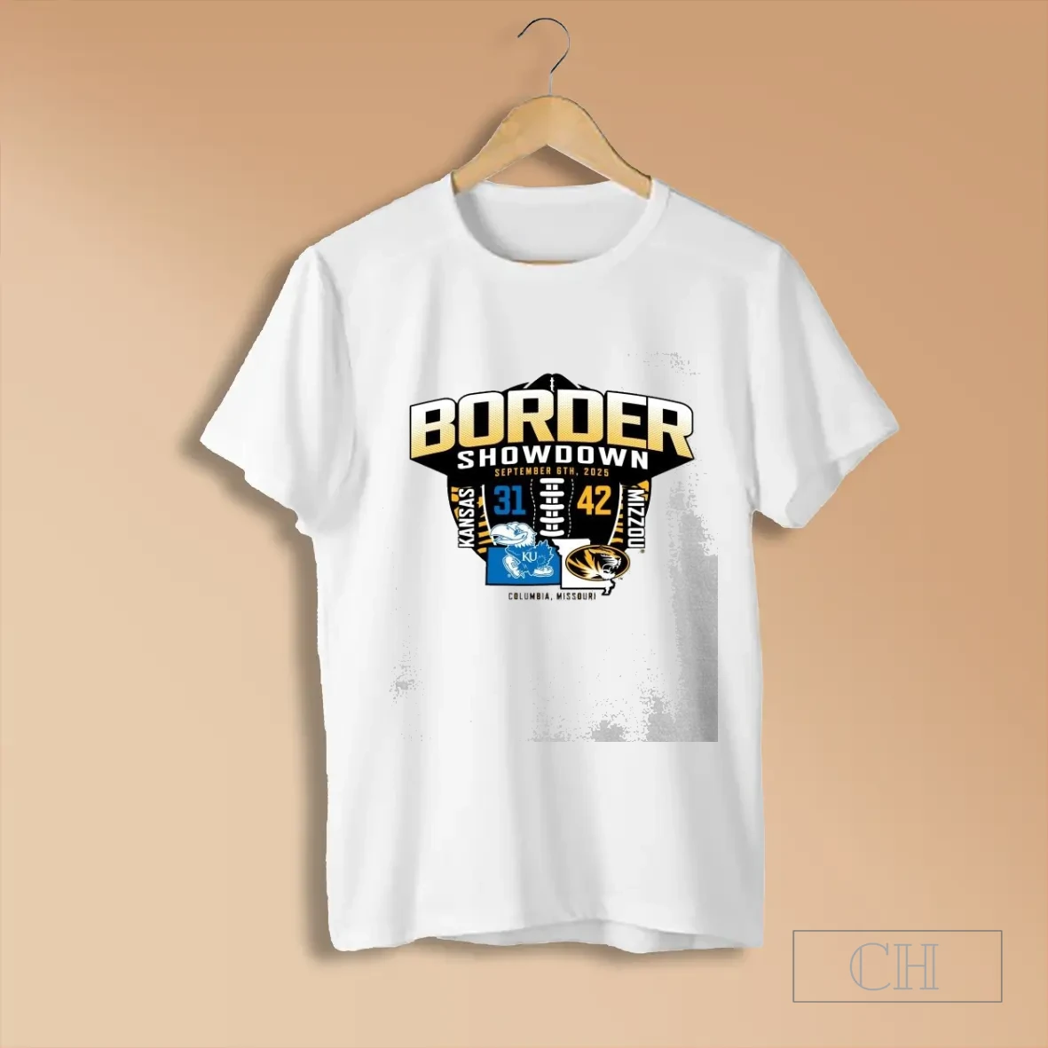 Mizzou Tigers 42 Kansas Jayhawks 31 Border Showdown 2025 T Shirts