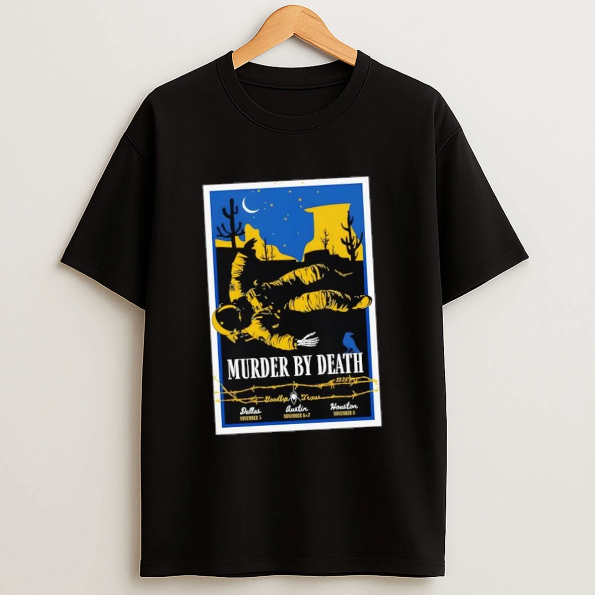 Murder By Death Fall Tour 2025 The Heights Theater Shirts