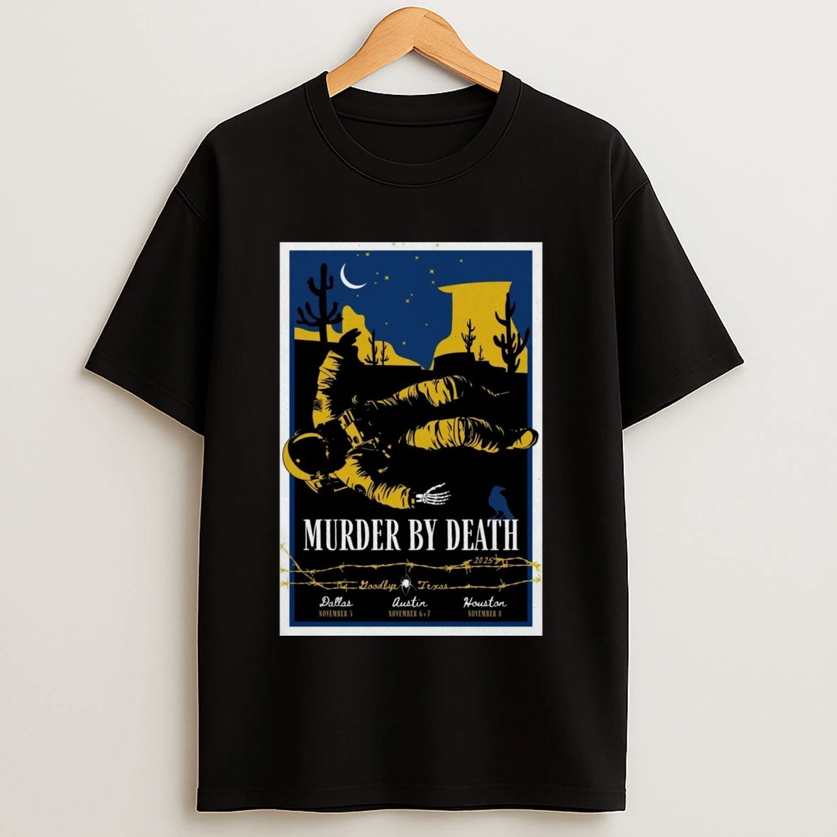 Murder By Death The Heights Theater Houston Tx November 5 8 2025 Tour Shirts