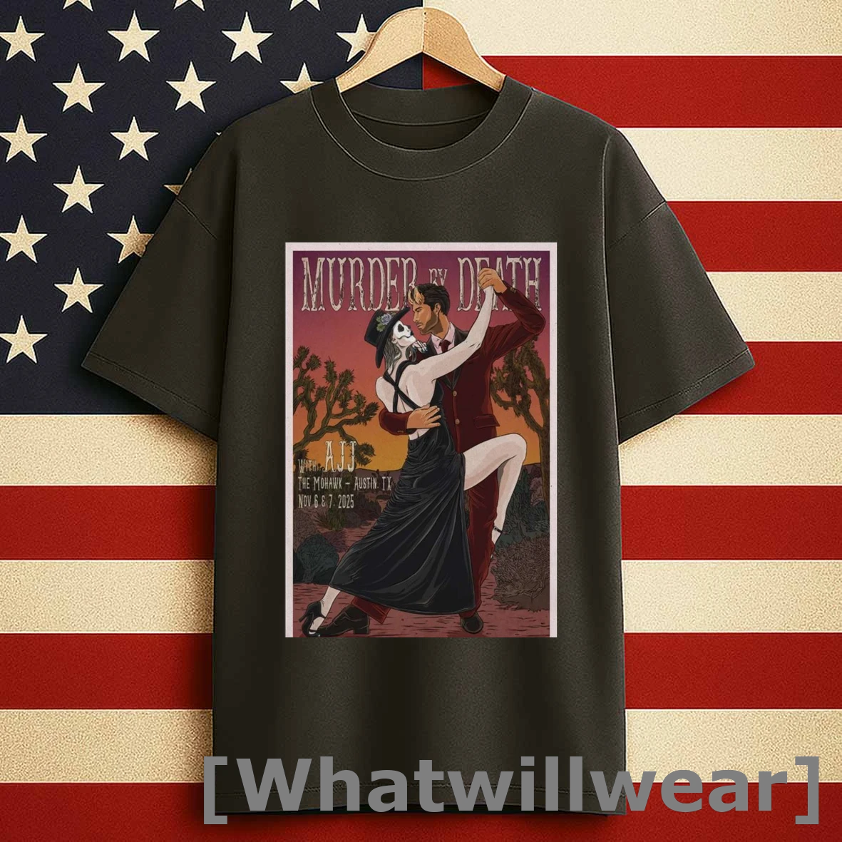 Murder By Death With Ajj The Mohawk Austin Tx November 6 7 2025 Tour Shirts