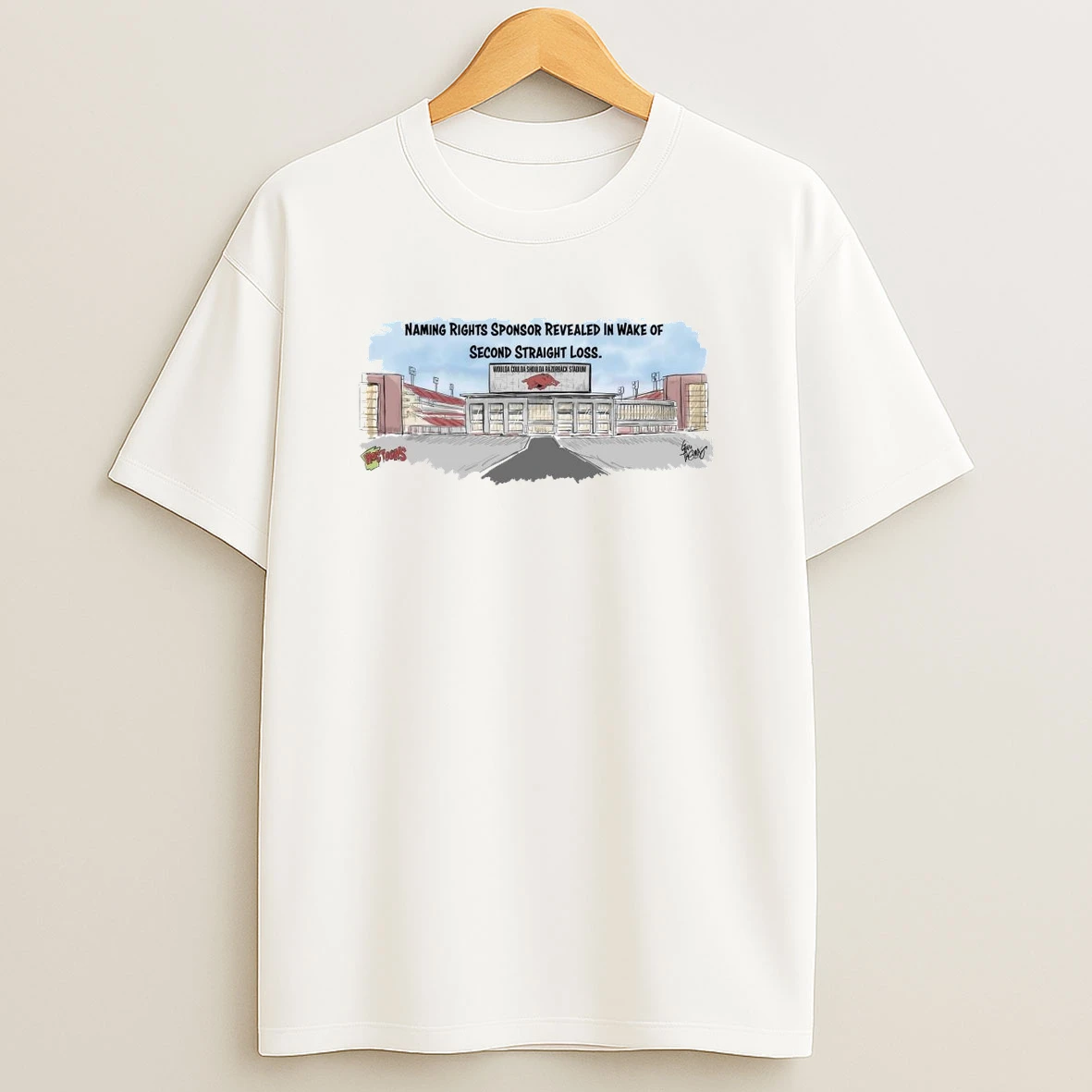 Naming Rights Sponsor Revealed In Wake Of Second Straight Loss Woulda Coulda Shoulda Razorback Stadium Fanart Shirts