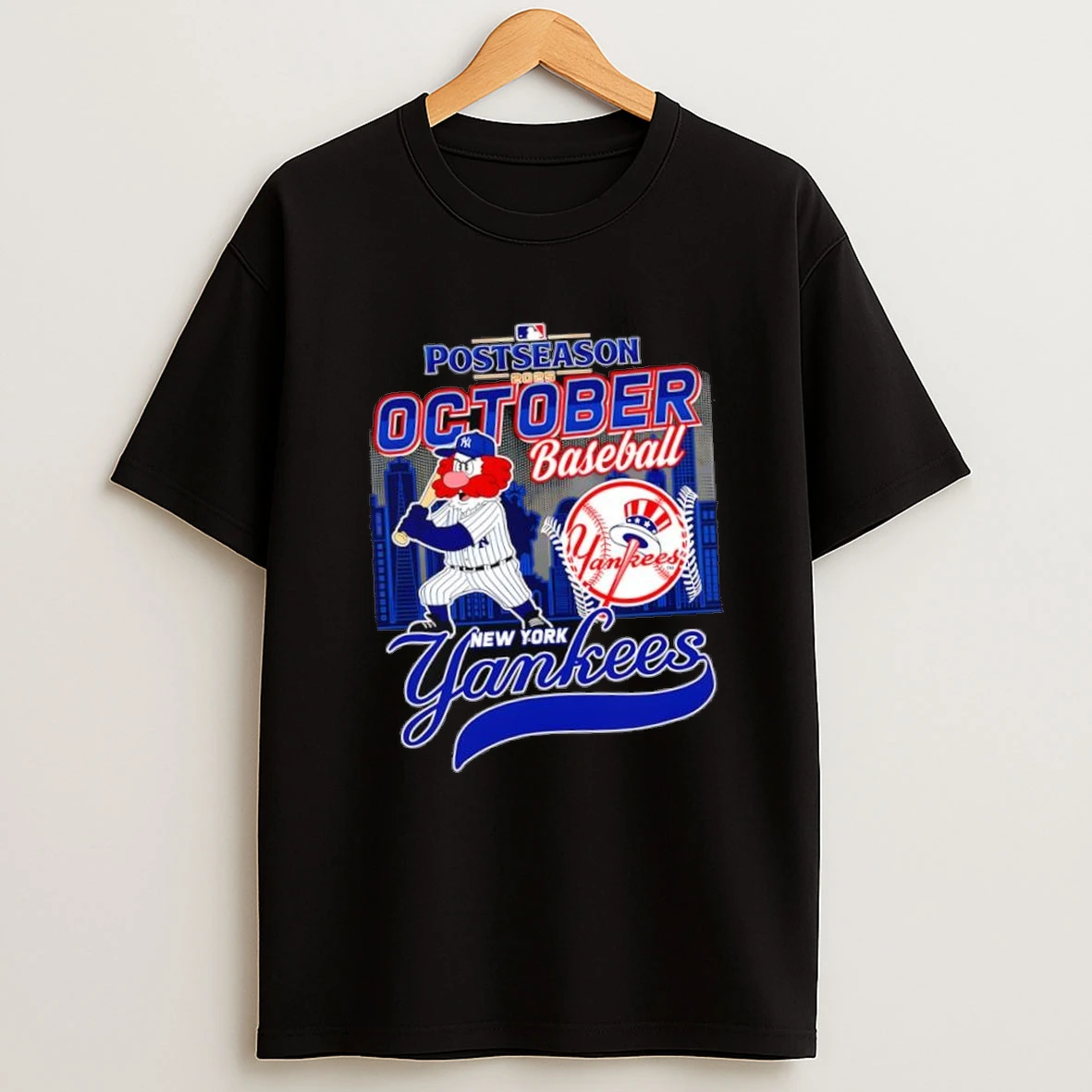 New York Yankees 2025 Mlb Postseason October Baseball Player Logo Shirts