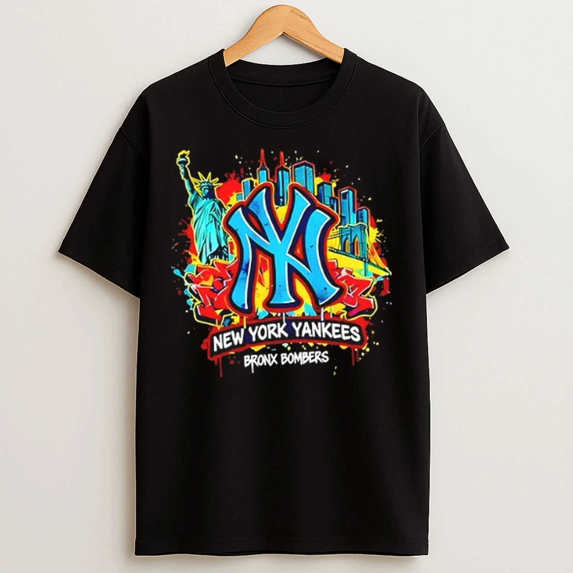 New York Yankees Bronx Graffiti Bombers City Colors T Shirts
