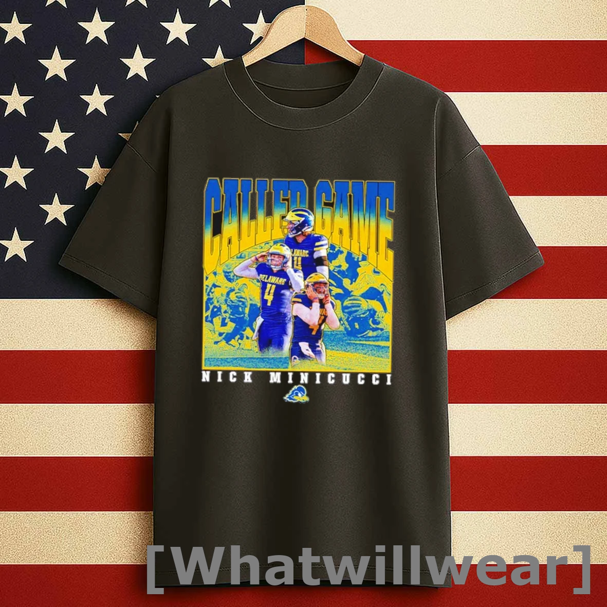 Nicholas Minicucci Nfl Delaware Blue Hens Called Game Shirts