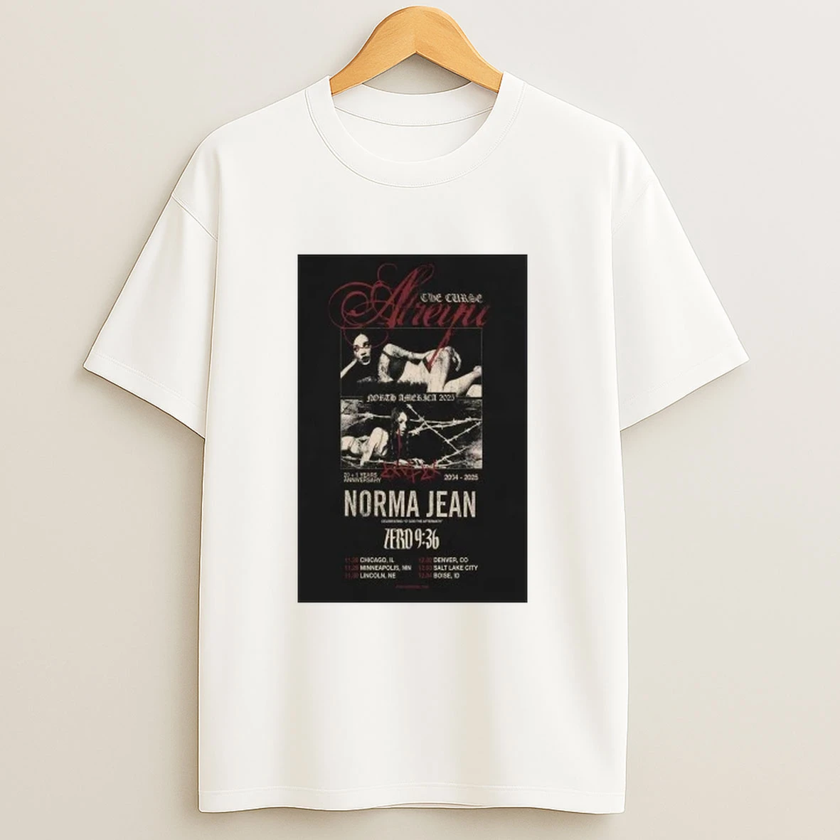 Norma Jean North America 2025 Tour Shirts