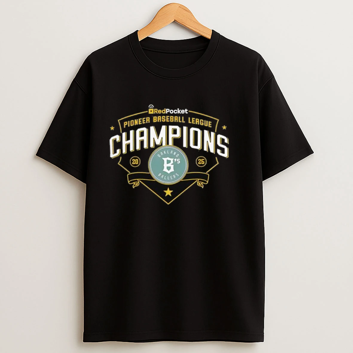 Oakland Ballers 2025 Pioneer League Baseball Title Winners Shirts