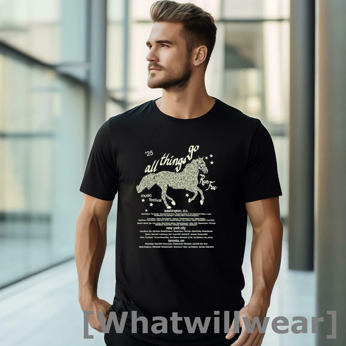 Official 2025 All Things Go Run Free Lineup Shirts