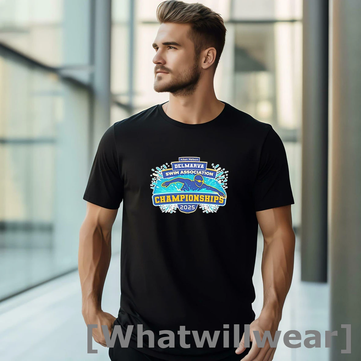 Official 2025 Allan Nelson Delmarva Swim Association Championships Shirts
